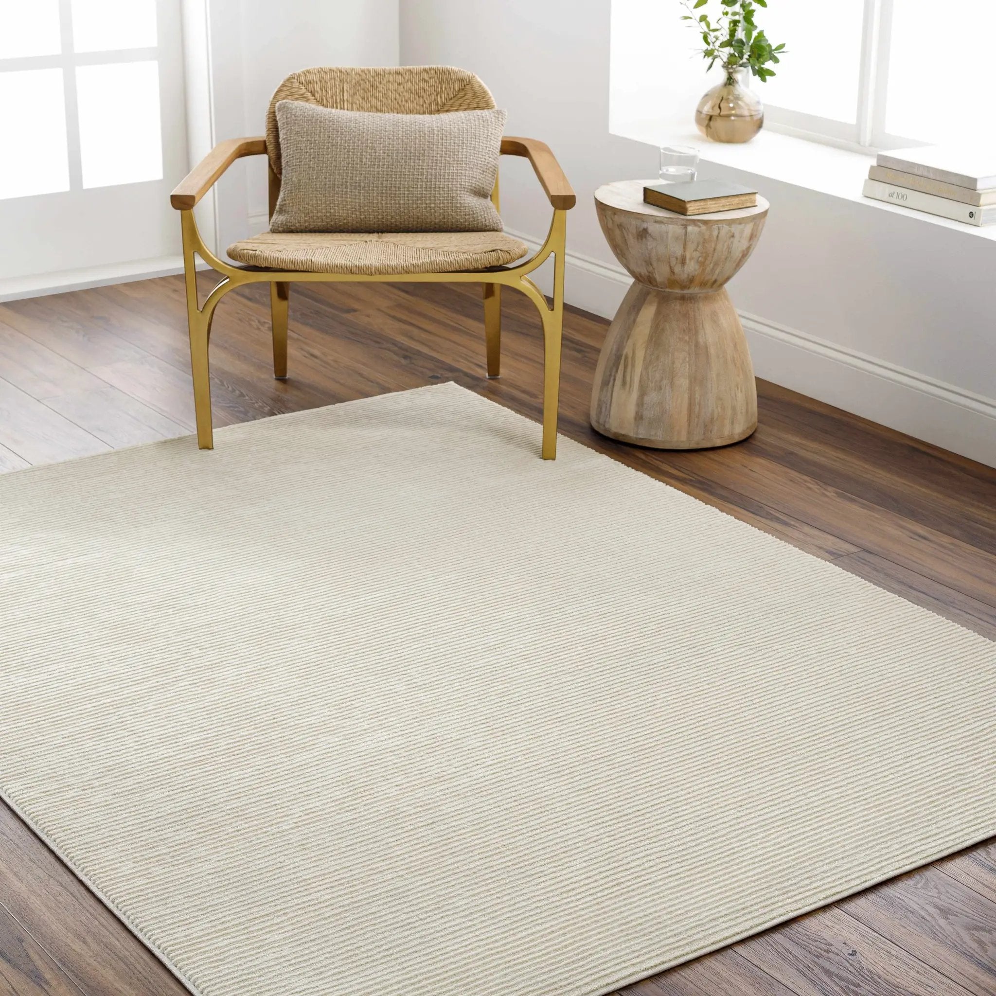 Mimi Cream 3D Washable Rug by Boutique Rugs