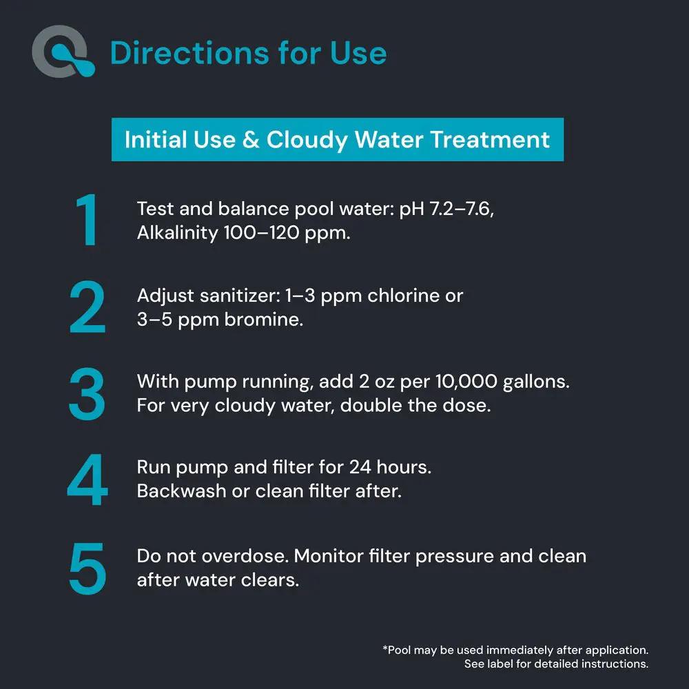 Pool Clarifier for Saltwater Pools by AquaDoc
