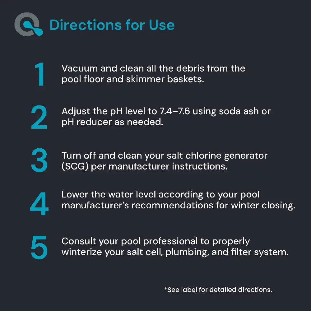 Pool Winterizing Kit for Saltwater Pools by AquaDoc