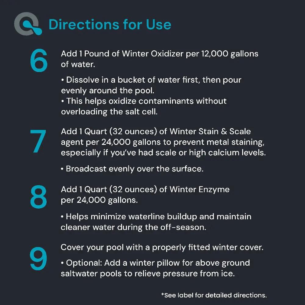 Pool Winterizing Kit for Saltwater Pools by AquaDoc