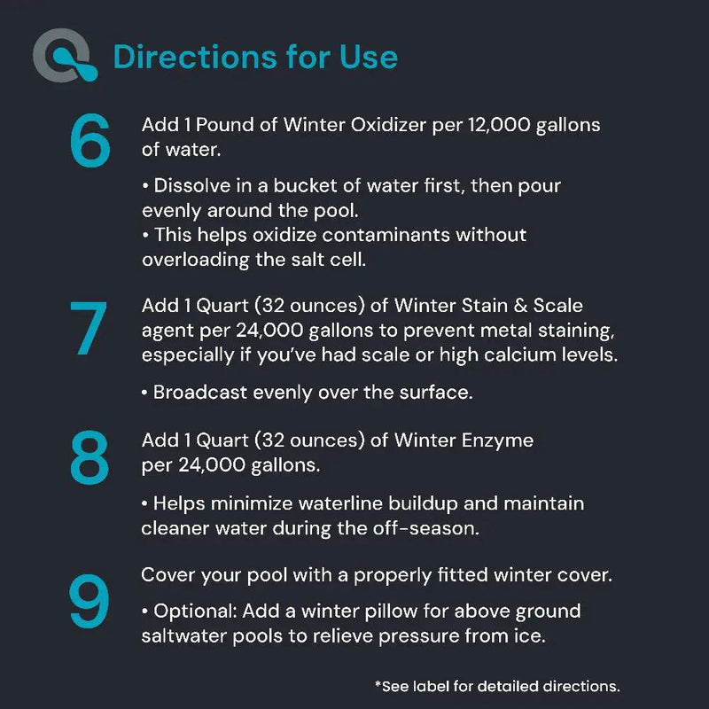 Pool Winterizing Kit for Saltwater Pools by AquaDoc