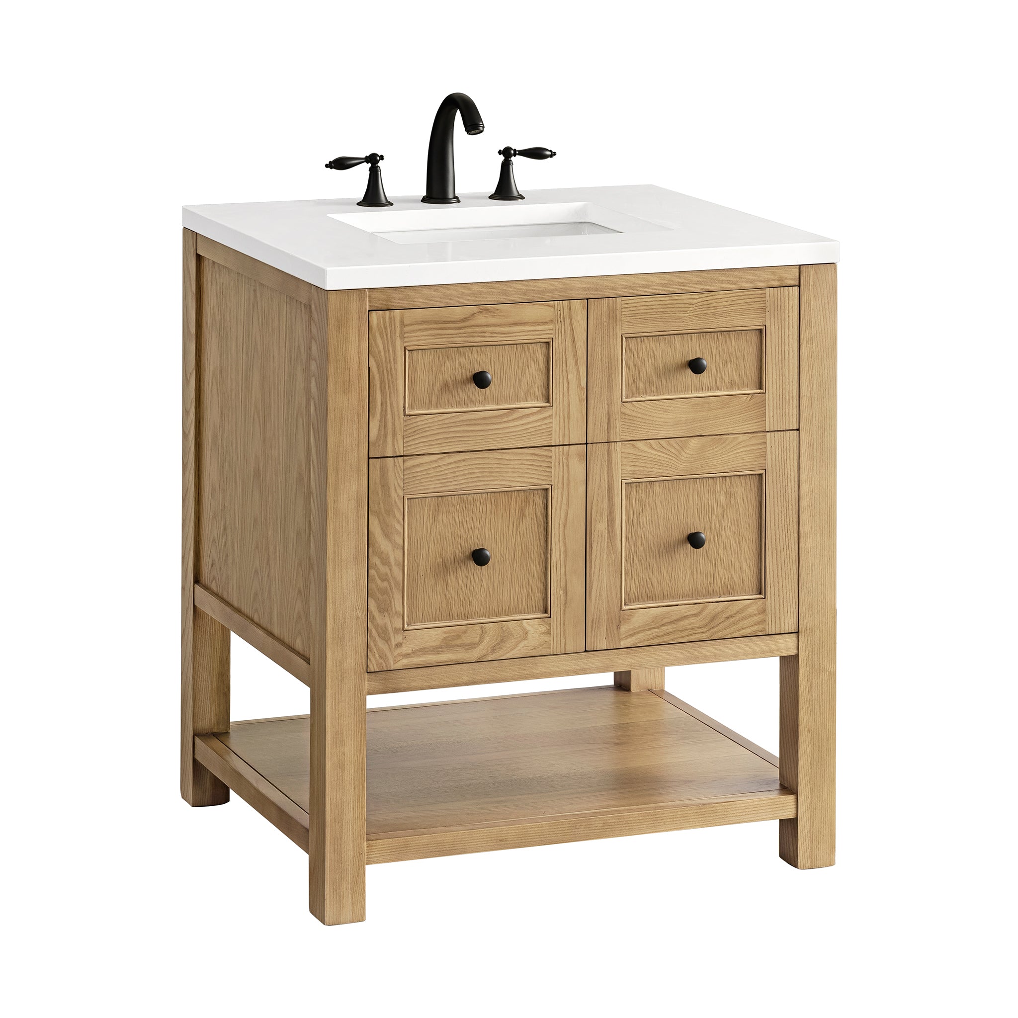 James Martin Breckenridge 30" Single Bathroom Vanity, Light Natural Oak, view 35