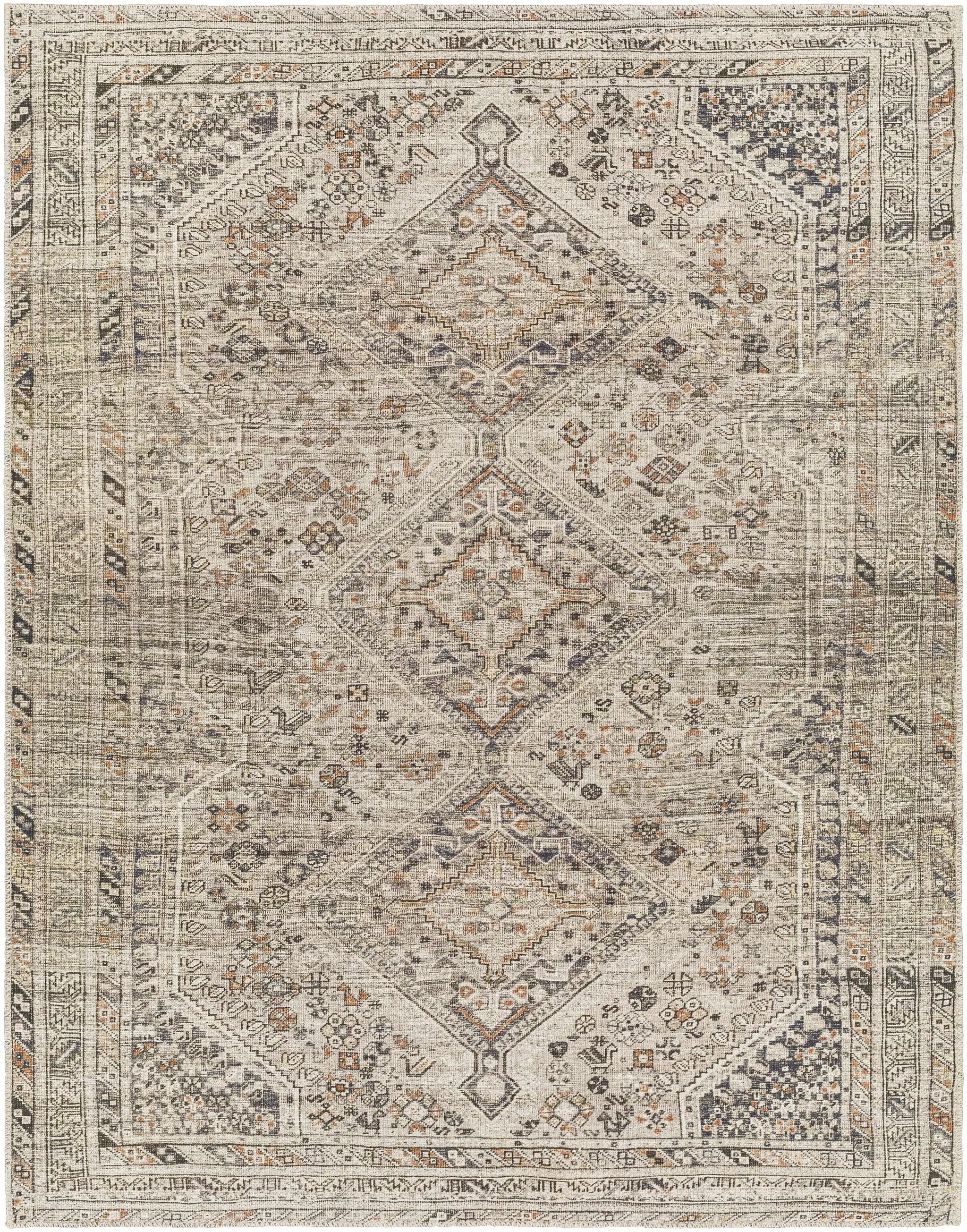 Barny Beige Flat Pile Washable Rug by Boutique Rugs