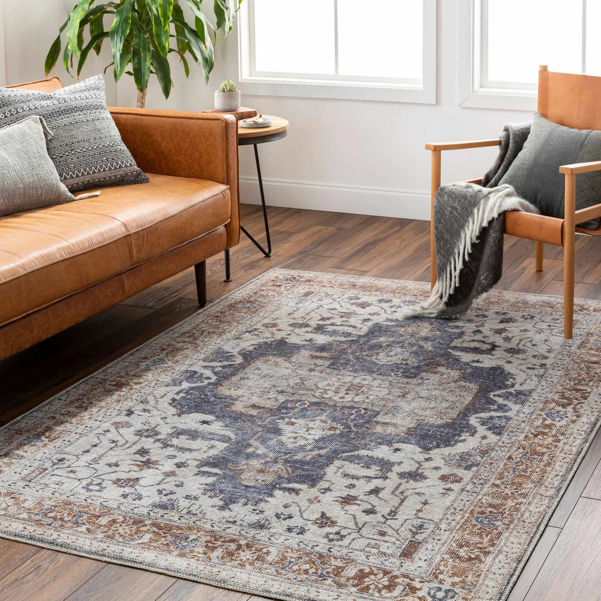 Egor Washable Area Rug - Clearance, installed in a room