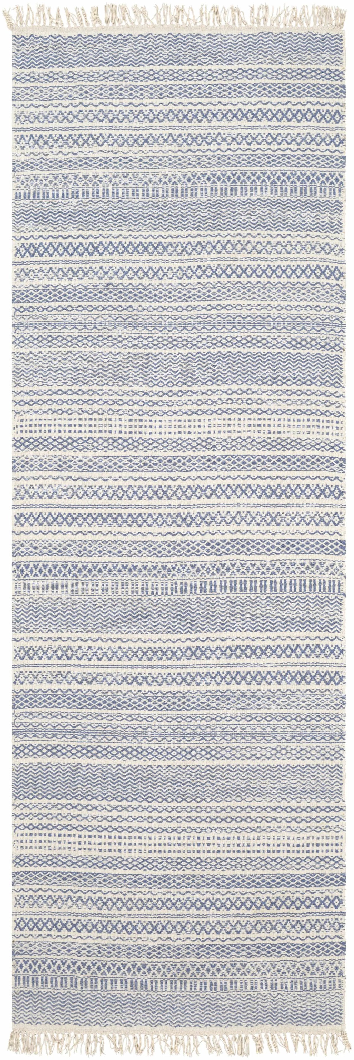 Sanc Blue/Cream Flatweave Wool Rug - Clearance, photo 4 of 9