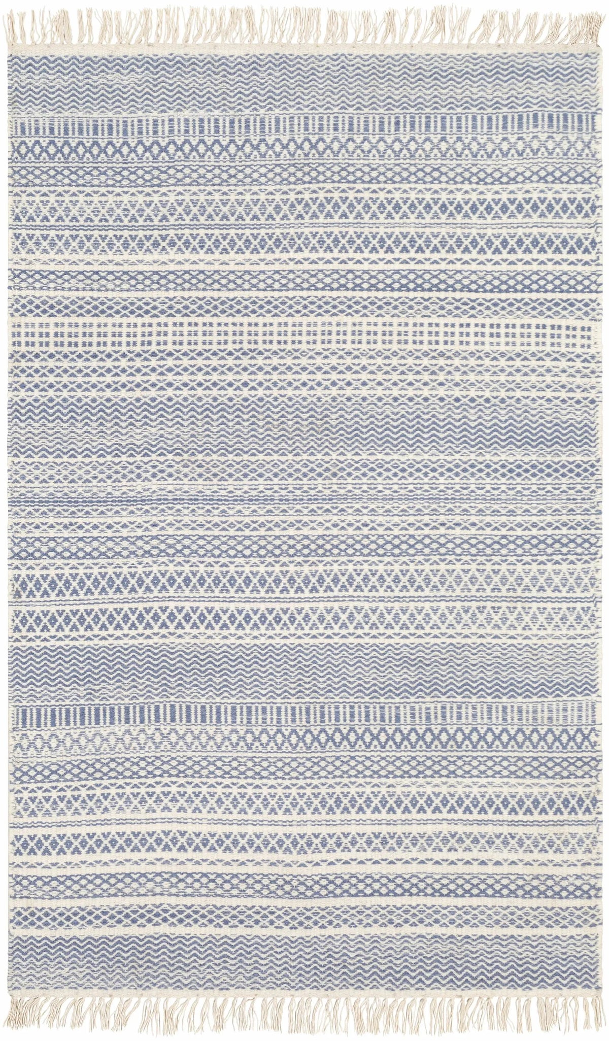 Sanc Blue/Cream Flatweave Wool Rug - Clearance, photo 5 of 9