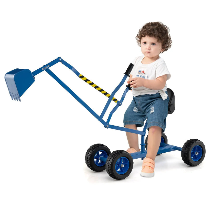 Sand Digger for Kids with 2-Handed Controls and Flexible Shovel by DirectDeals