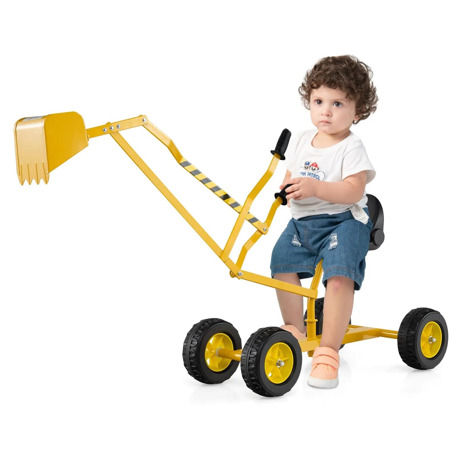 Sand Digger for Kids with 2-Handed Controls and Flexible Shovel by DirectDeals