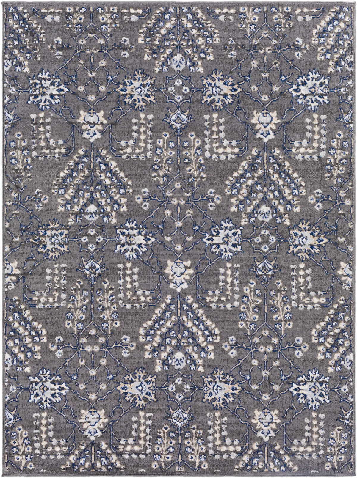 Sapinero Gray Floral Rug - Clearance