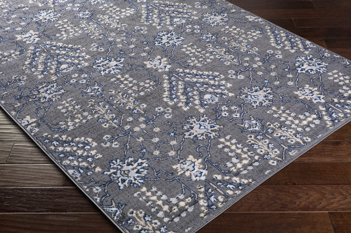 Sapinero Gray Floral Rug - Clearance, photo 3 of 6