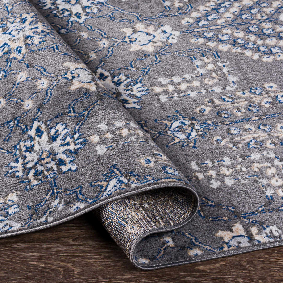 Sapinero Gray Floral Rug - Clearance, photo 5 of 6