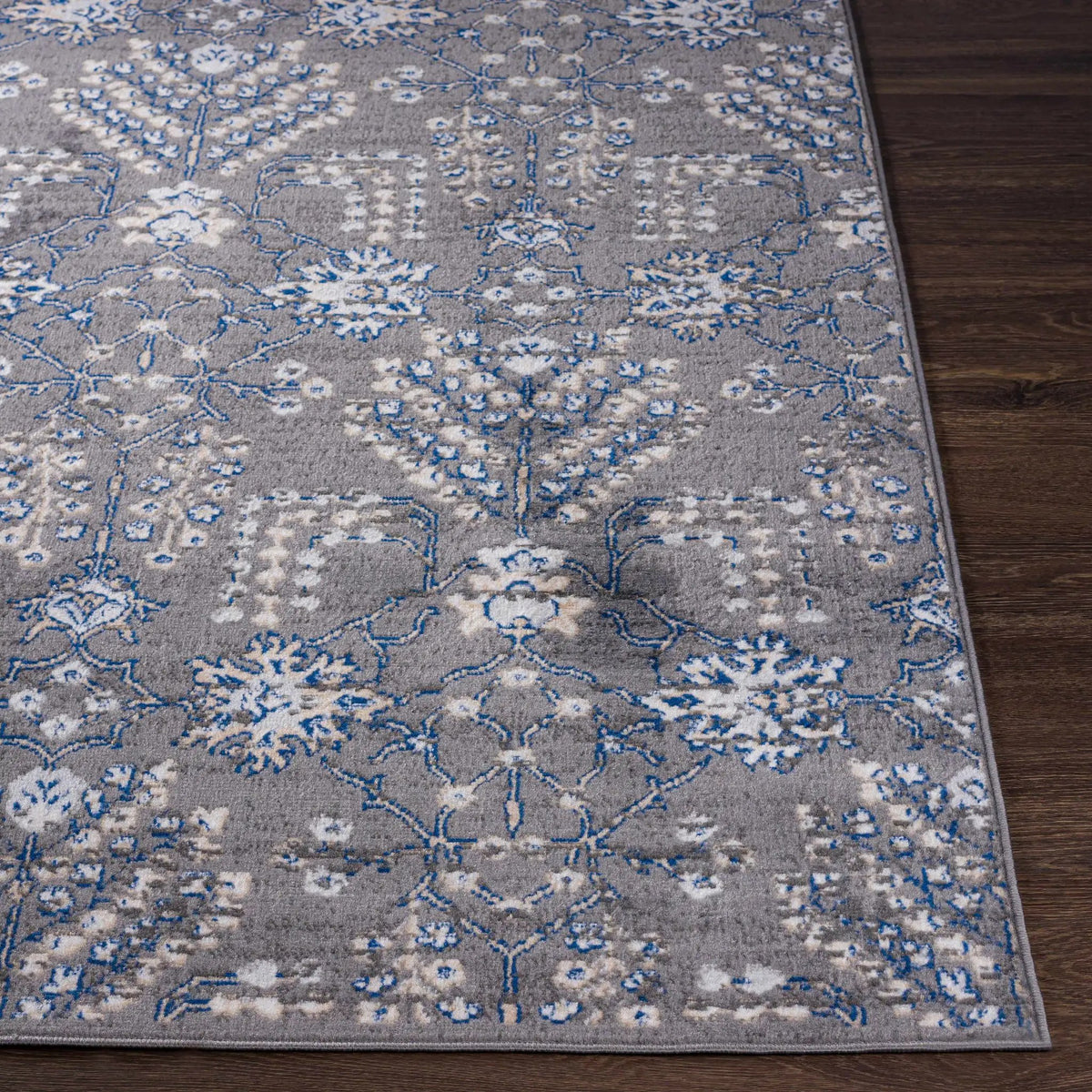 Sapinero Gray Floral Rug - Clearance, photo 4 of 6