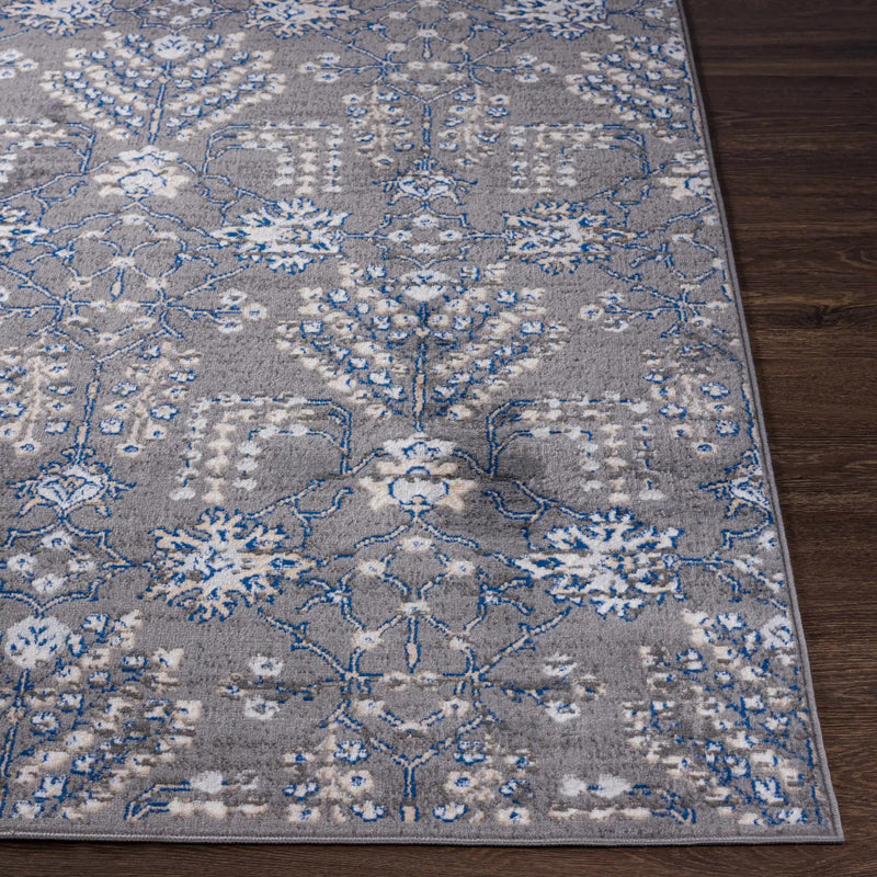 Sapinero Gray Floral Rug - Clearance by Boutique Rugs