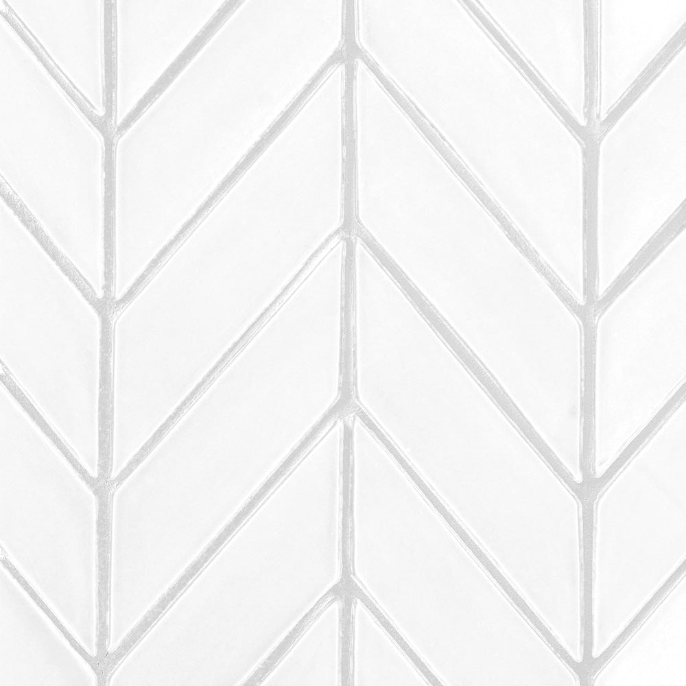 Cotton Matte Chevron Ceramic Tiles 2x6 Ceramic Matte 2x6 Tiles — 2
