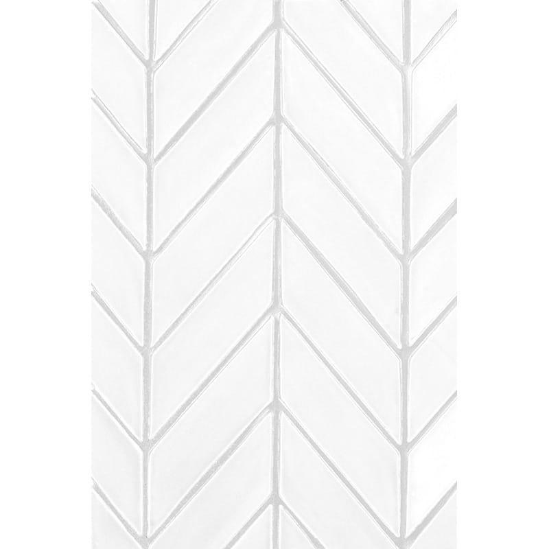 Cotton Matte Chevron Ceramic Tiles 2x6 Ceramic Matte 2x6 Tiles