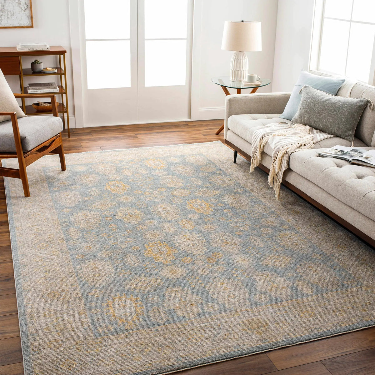 Saya Thick Luxe Statement Rug - Clearance, installed in a room