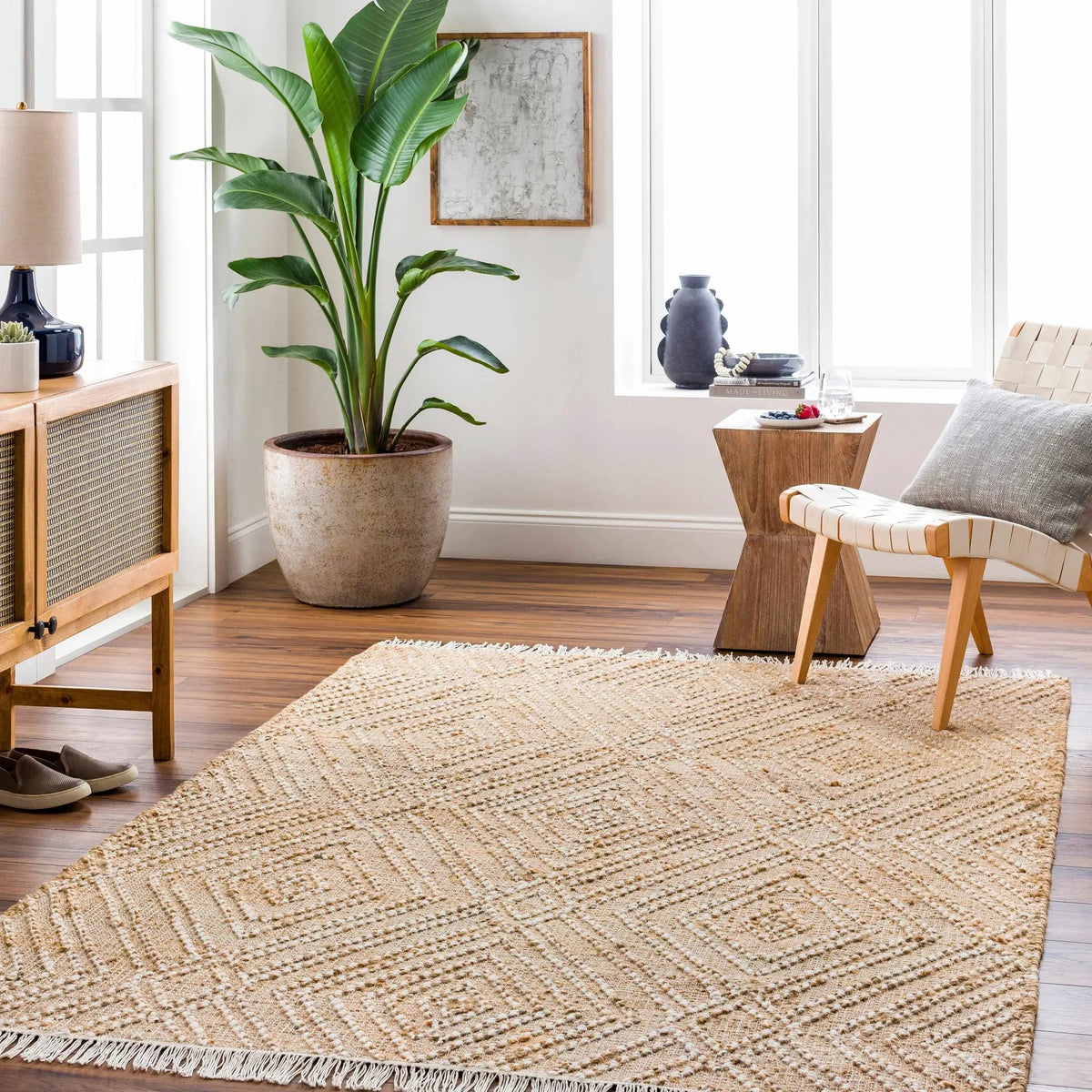 Dunne Area Rug - Clearance, installed in a room