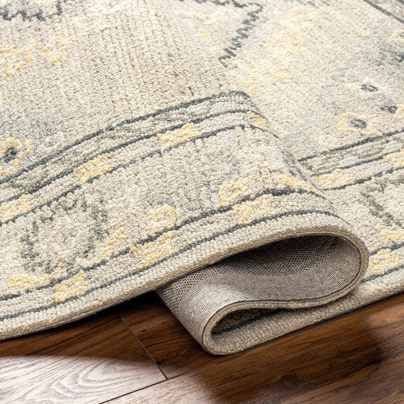 Alena Gray Wool Blend Area Rug - Clearance by Boutique Rugs