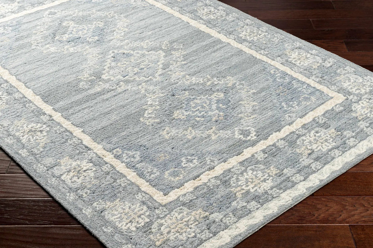Alena Gray Blue Wool Blend Area Rug - Clearance, photo 5 of 6