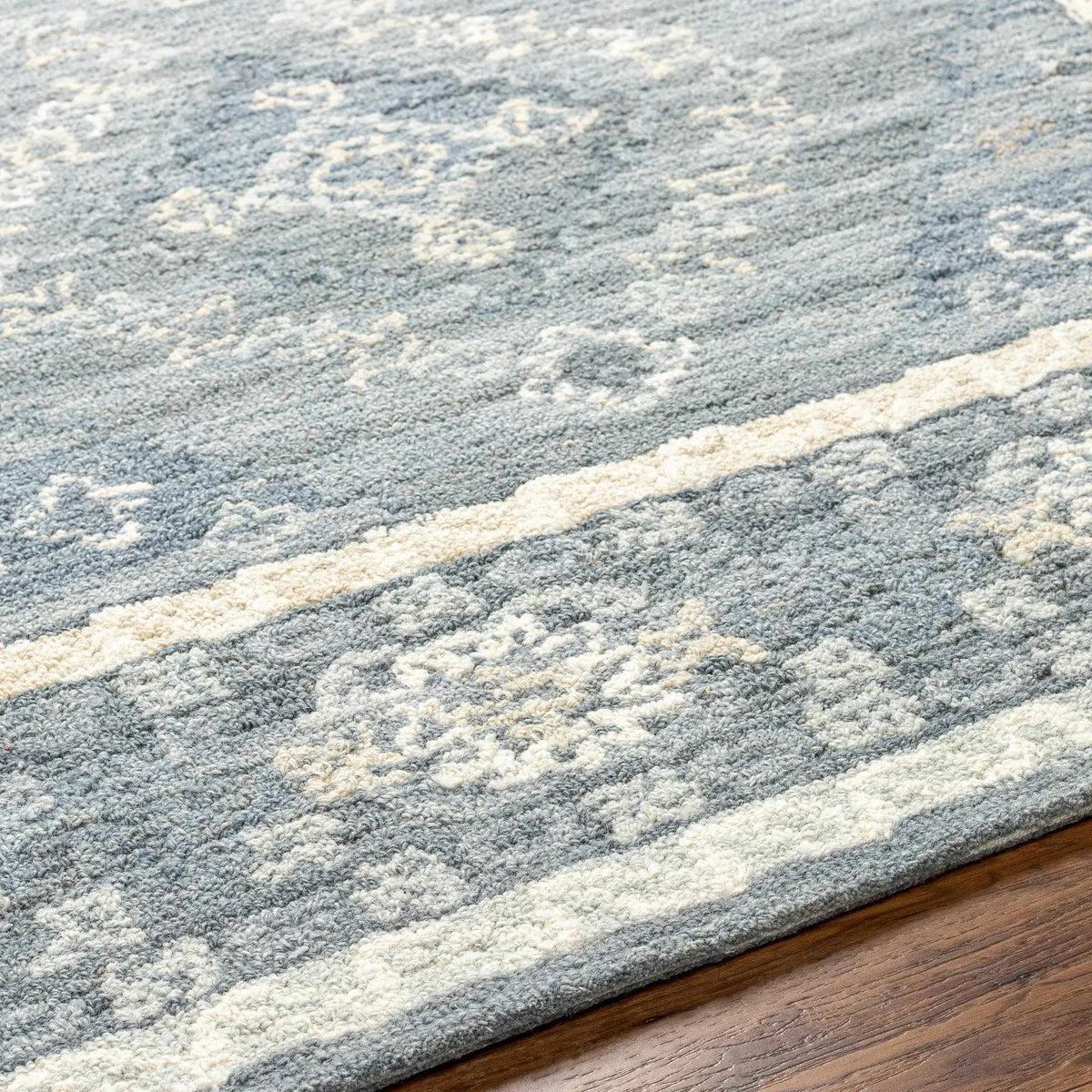 Alena Gray Blue Wool Blend Area Rug - Clearance, photo 6 of 6
