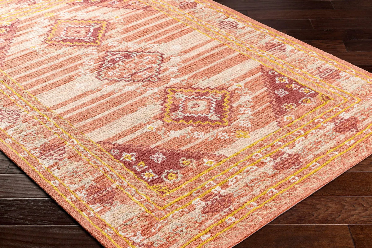 Alena Peach Wool Blend Area Rug - Clearance, photo 5 of 7