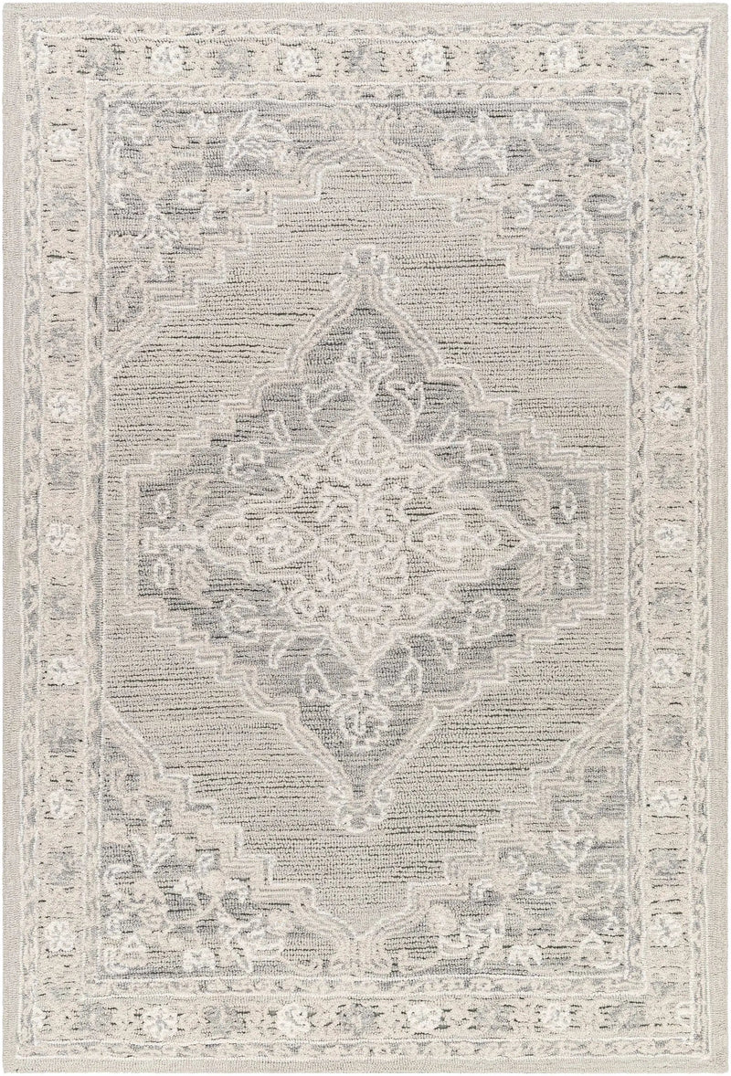 Nani Gray Wool Blend Area Rug - Clearance by Boutique Rugs