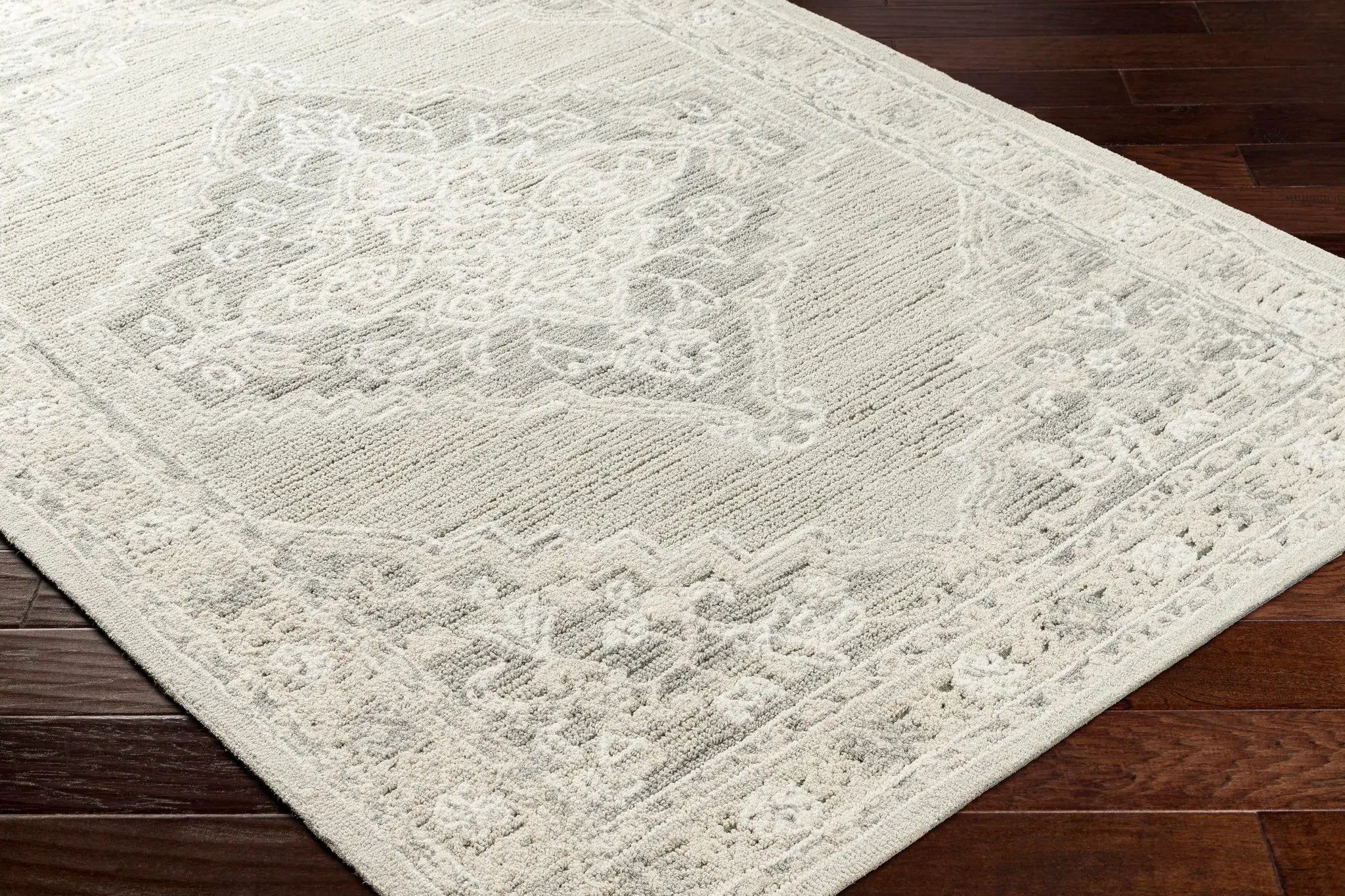 Nani Gray Wool Blend Area Rug - Clearance by Boutique Rugs