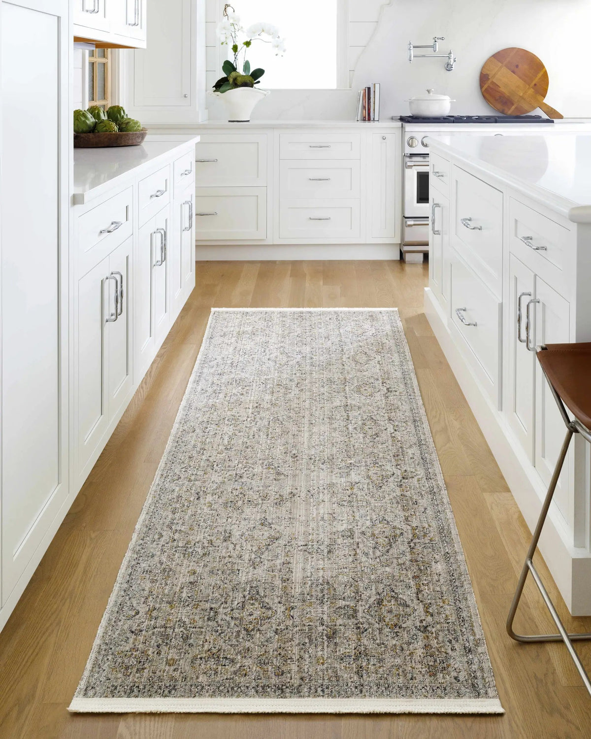 Ren Outdoor Machine Woven Becki Owens x LIVABLISS BOMG-2306 Washable Area Rug, installed in a room 2