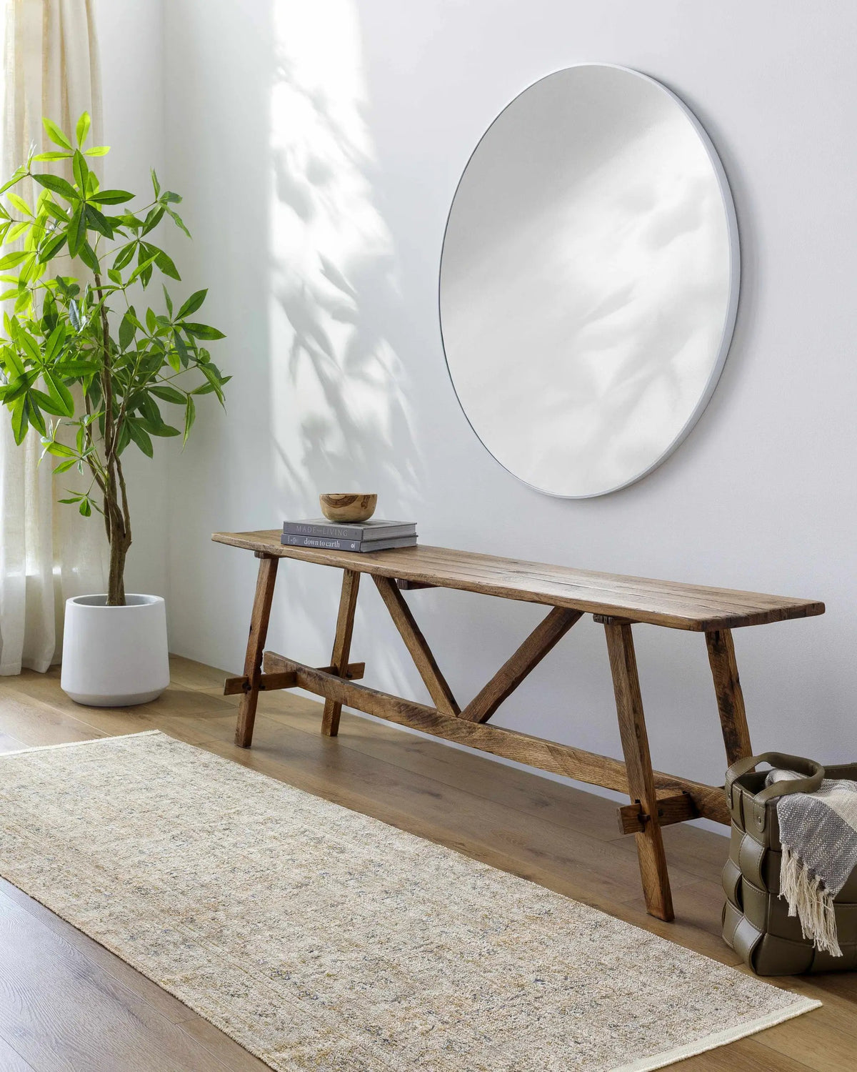 Ren Outdoor Machine Woven Becki Owens x LIVABLISS BOMG-2309 Washable Area Rug, installed in a room 3