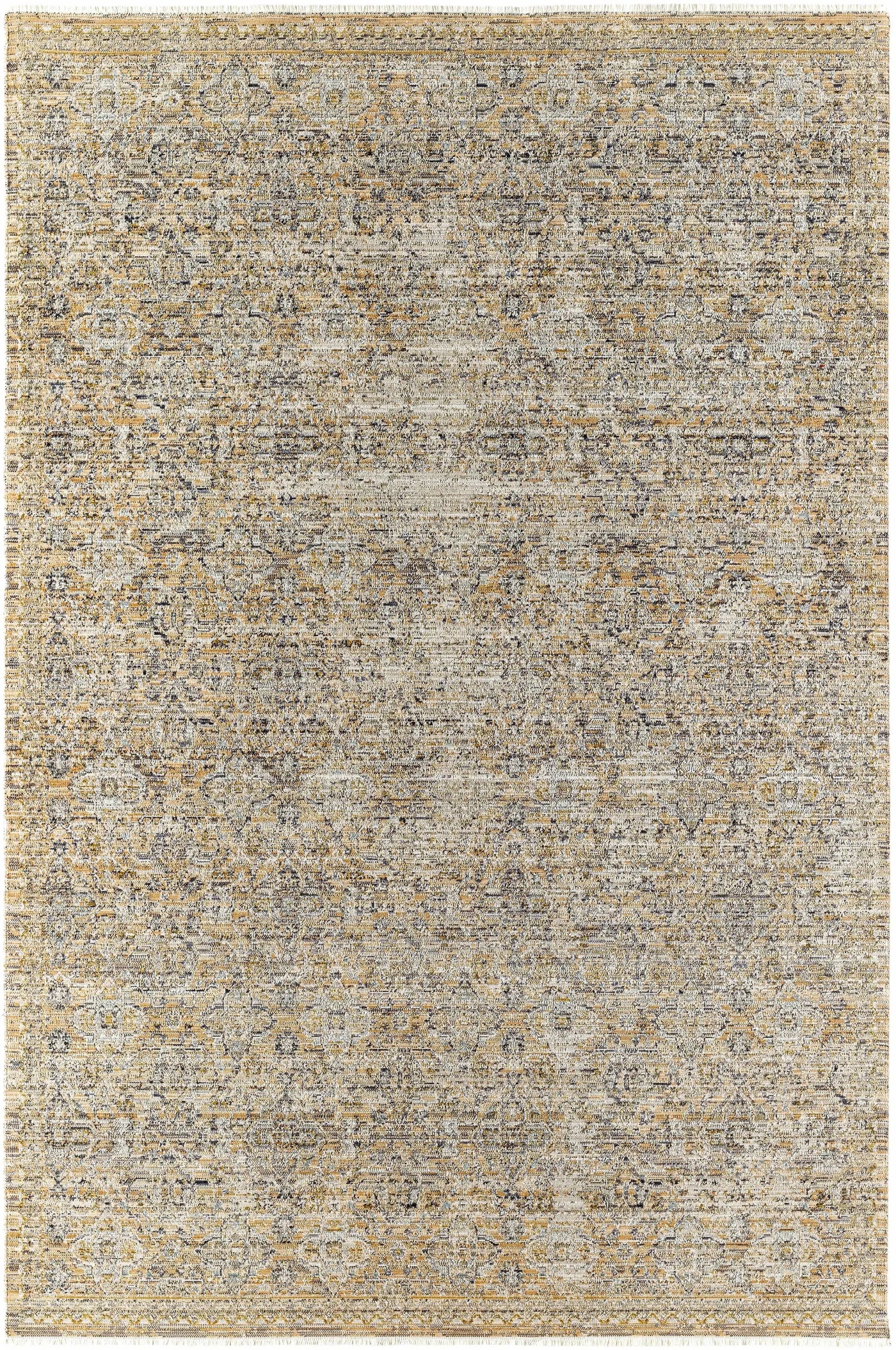 Margaret Beige & Blue Washable Outdoor Rug - Becki Owens x Livabliss - Clearance by Boutique Rugs