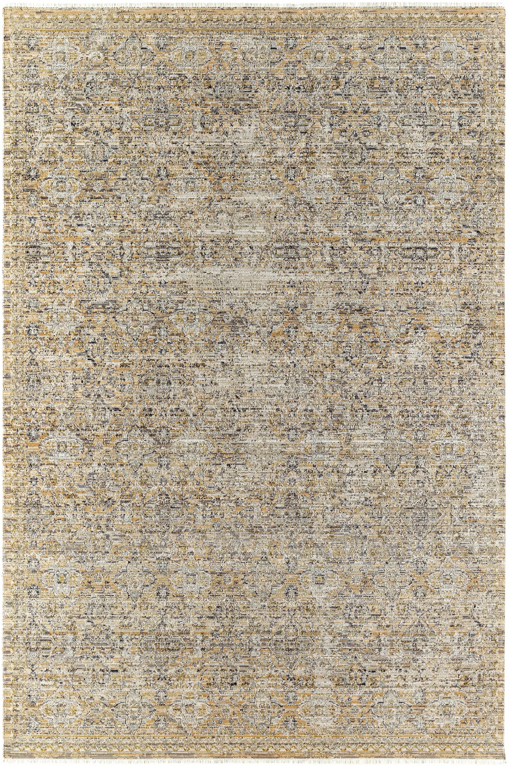 Margaret Beige & Blue Washable Outdoor Rug - Becki Owens x Livabliss - Clearance by Boutique Rugs