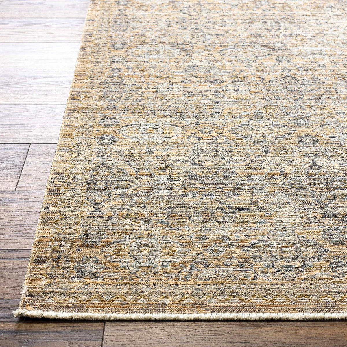 Margaret Beige & Blue Washable Outdoor Rug - Becki Owens x Livabliss - Clearance by Boutique Rugs