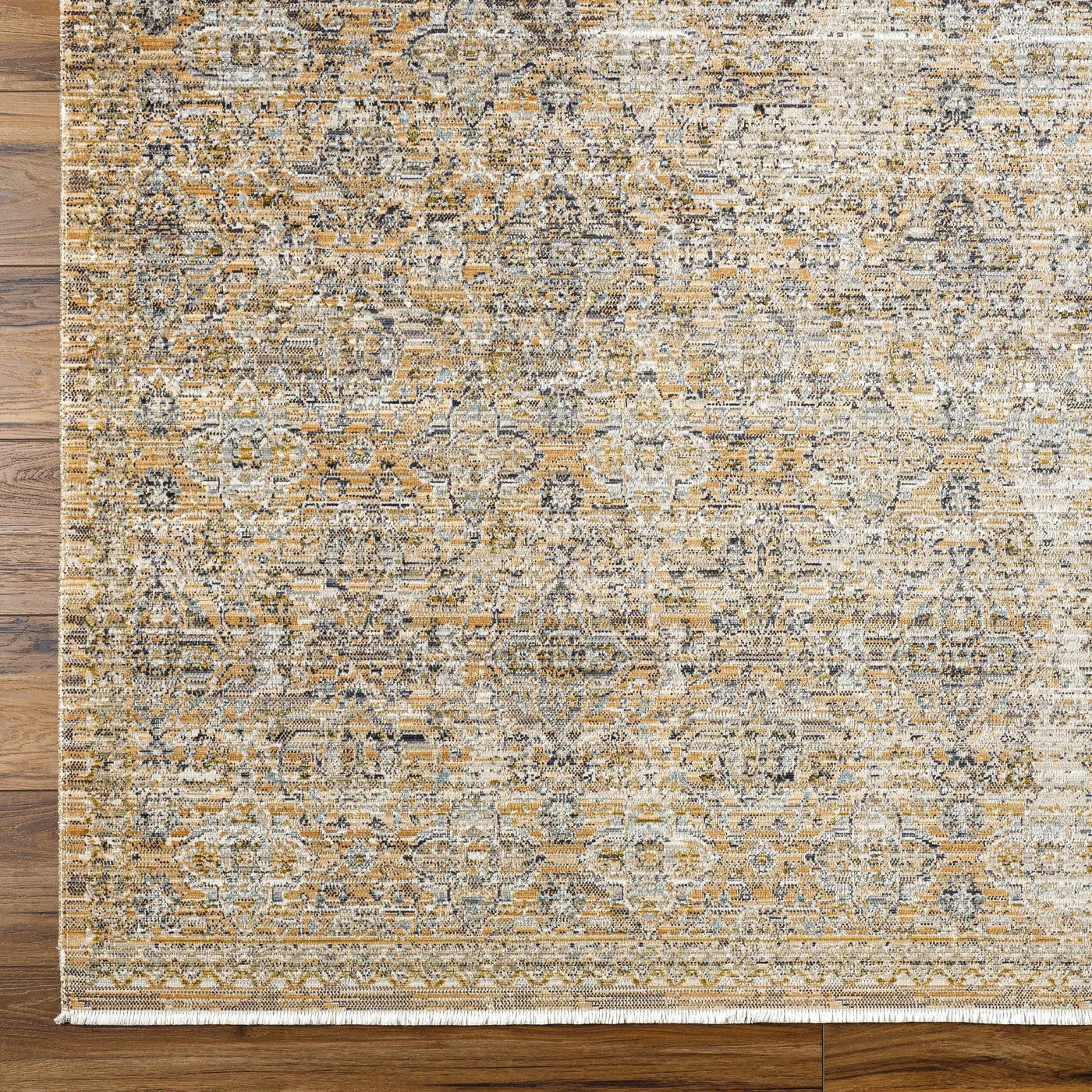 Margaret Beige & Blue Washable Outdoor Rug - Becki Owens x Livabliss - Clearance by Boutique Rugs