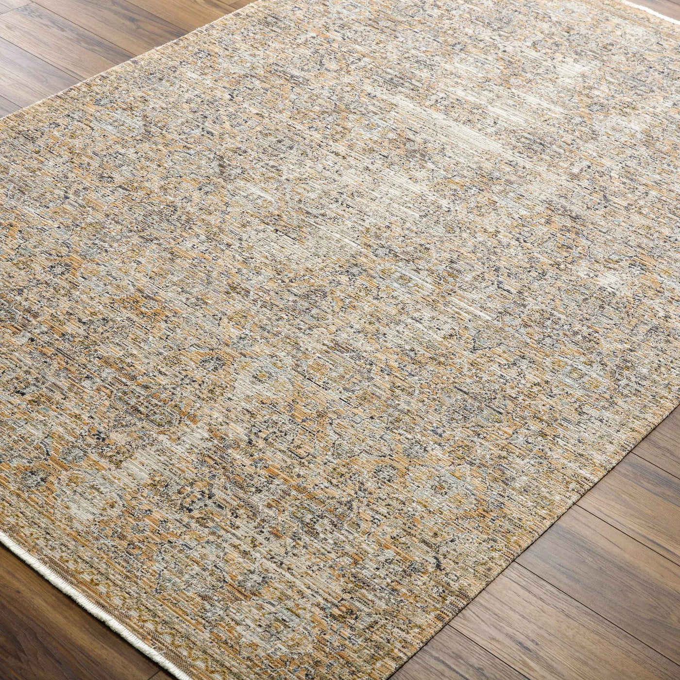 Margaret Beige & Blue Washable Outdoor Rug - Becki Owens x Livabliss - Clearance by Boutique Rugs
