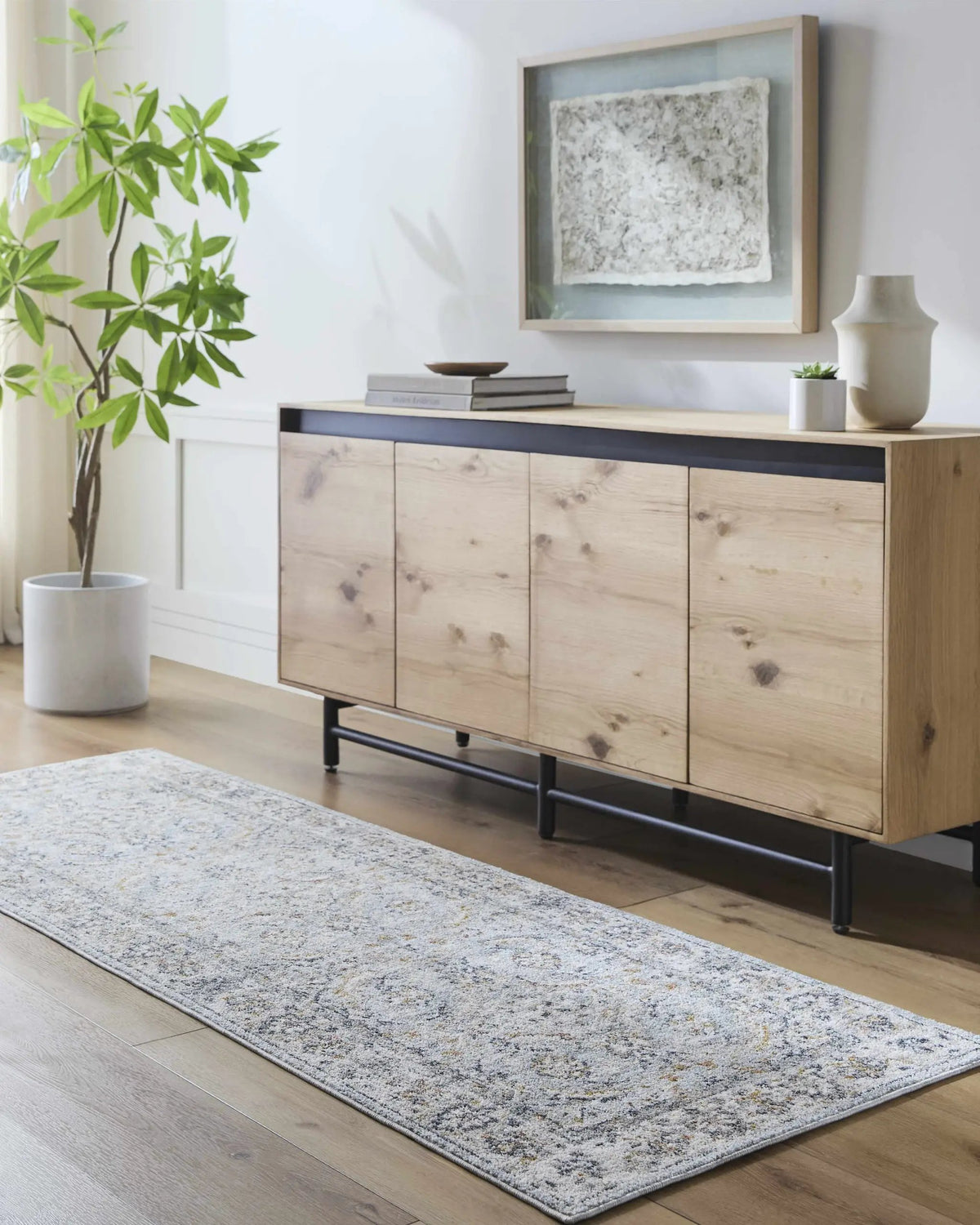 Jeven Blue Area Rug - Clearance, installed in a room 2