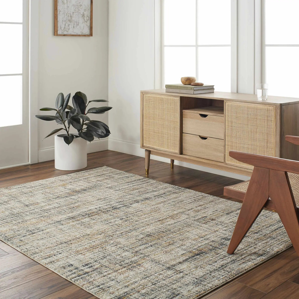 Jules Area Rug, installed in a room