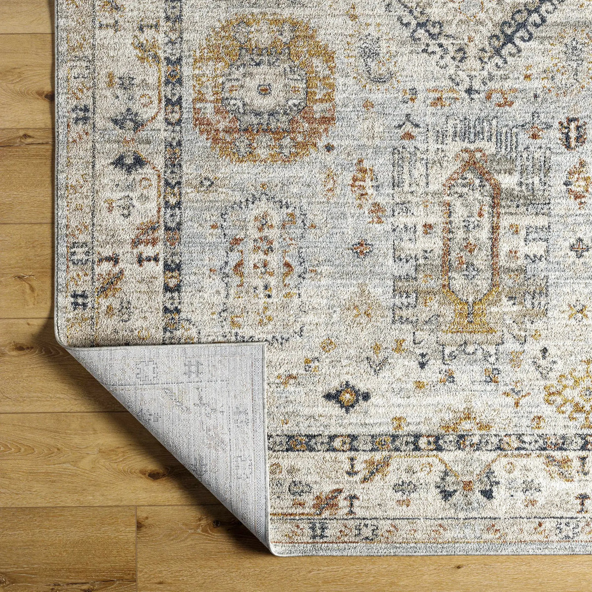 Kamau Cream & Blue Area Rug - Clearance, photo 9 of 11