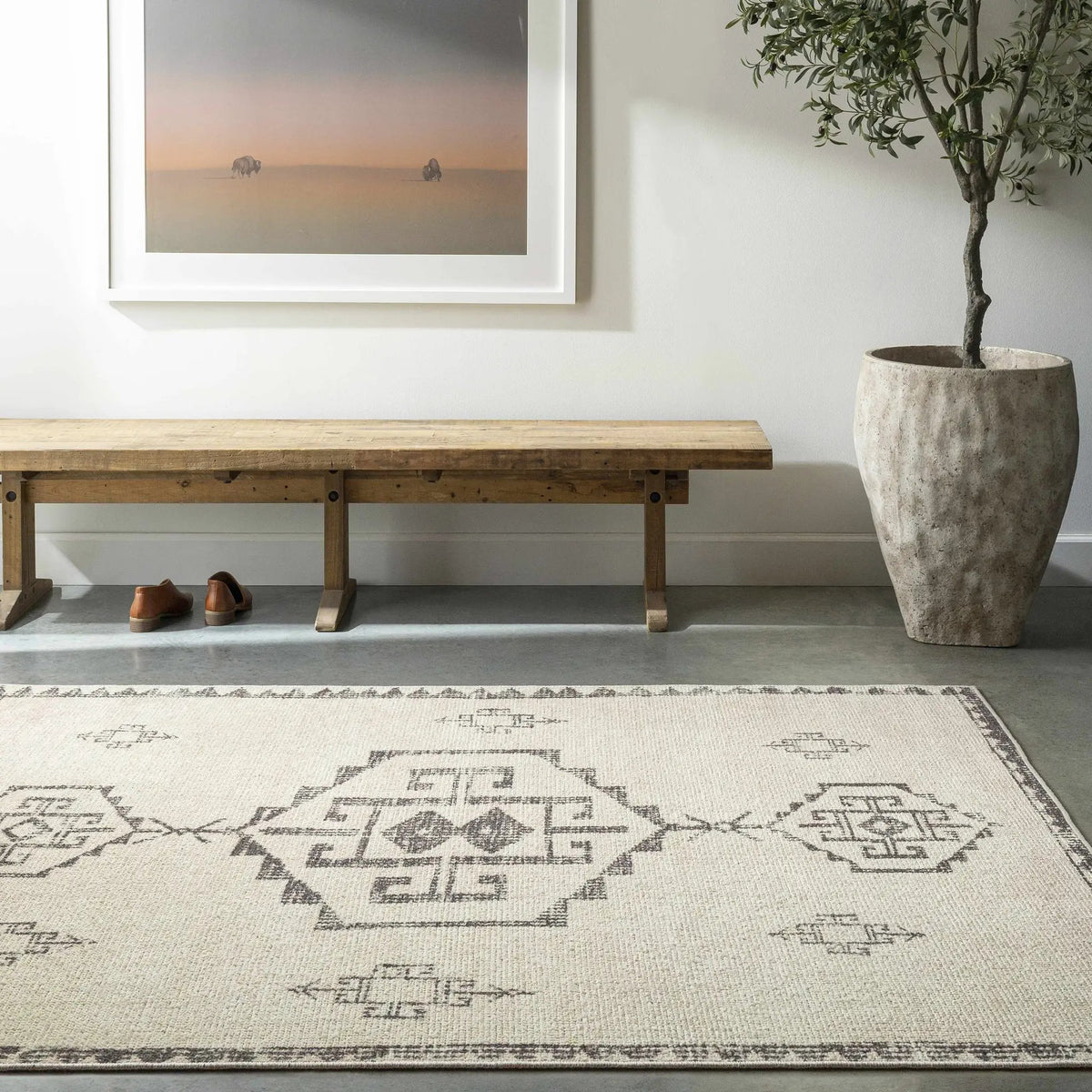 Solana Machine Woven Becki Owens x LIVABLISS BOOC-2303 Area Rug, installed in a room