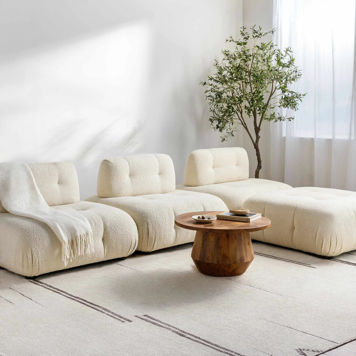 Rivi Machine Woven Becki Owens x LIVABLISS BORC-2301 Area Rug, installed in a room