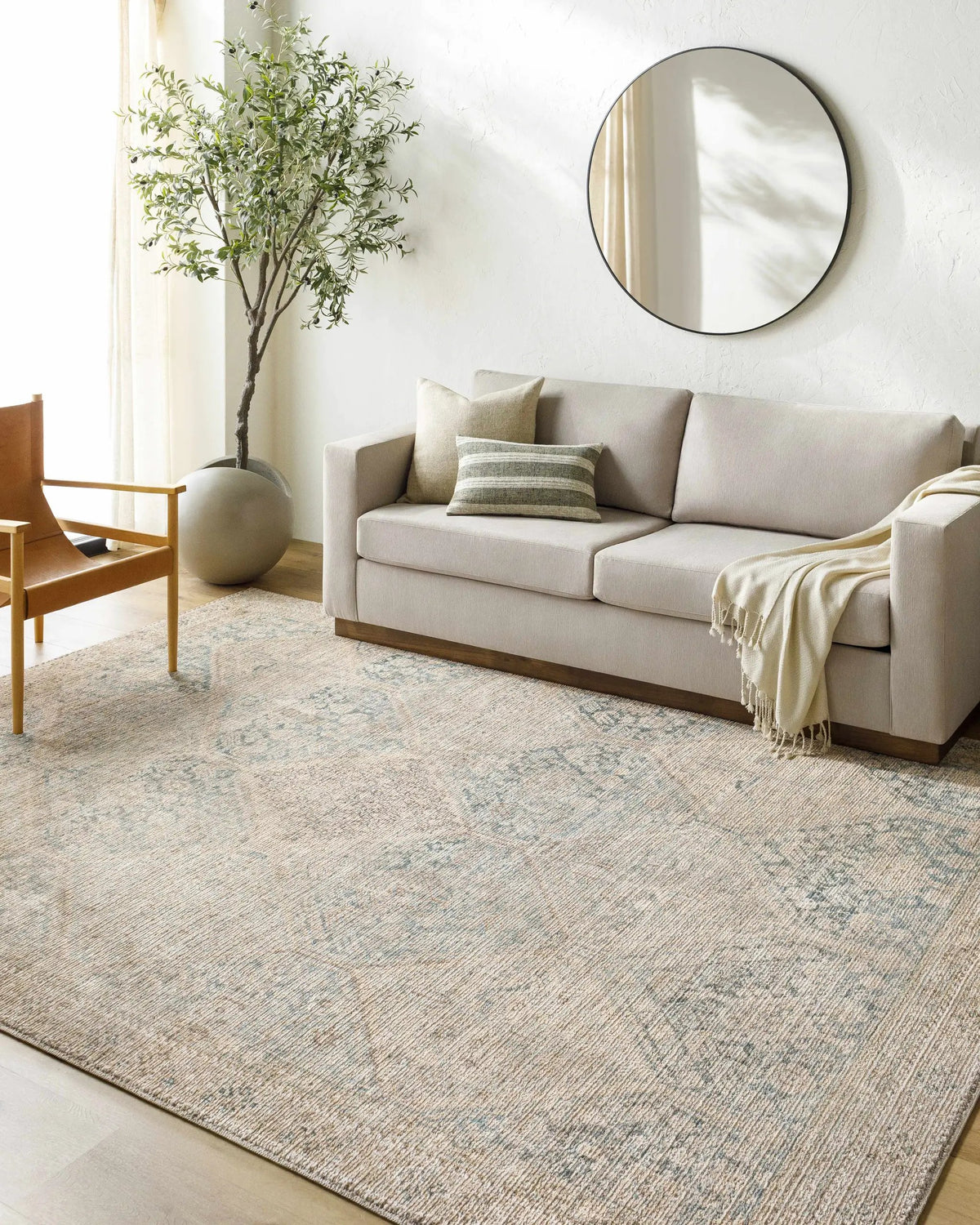 Marlene Machine Woven Becki Owens x LIVABLISS BOMN-2304 Area Rug, installed in a room