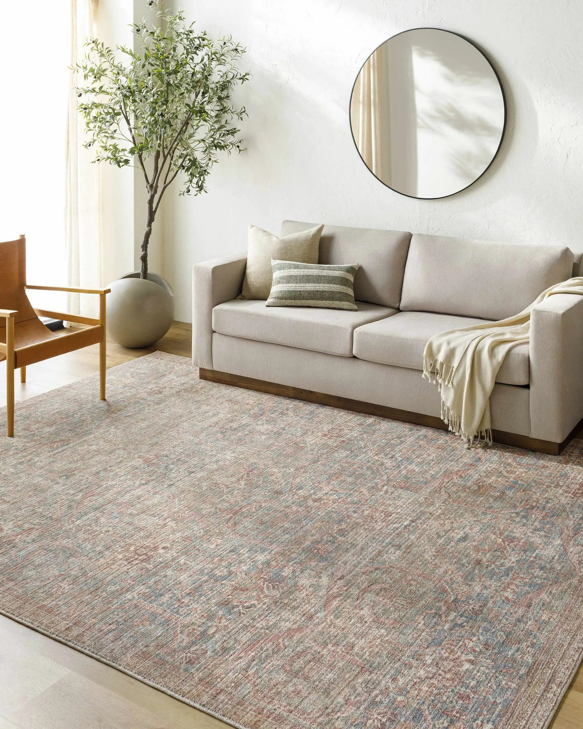 Marlene Machine Woven Becki Owens x LIVABLISS BOMN-2305 Area Rug, installed in a room