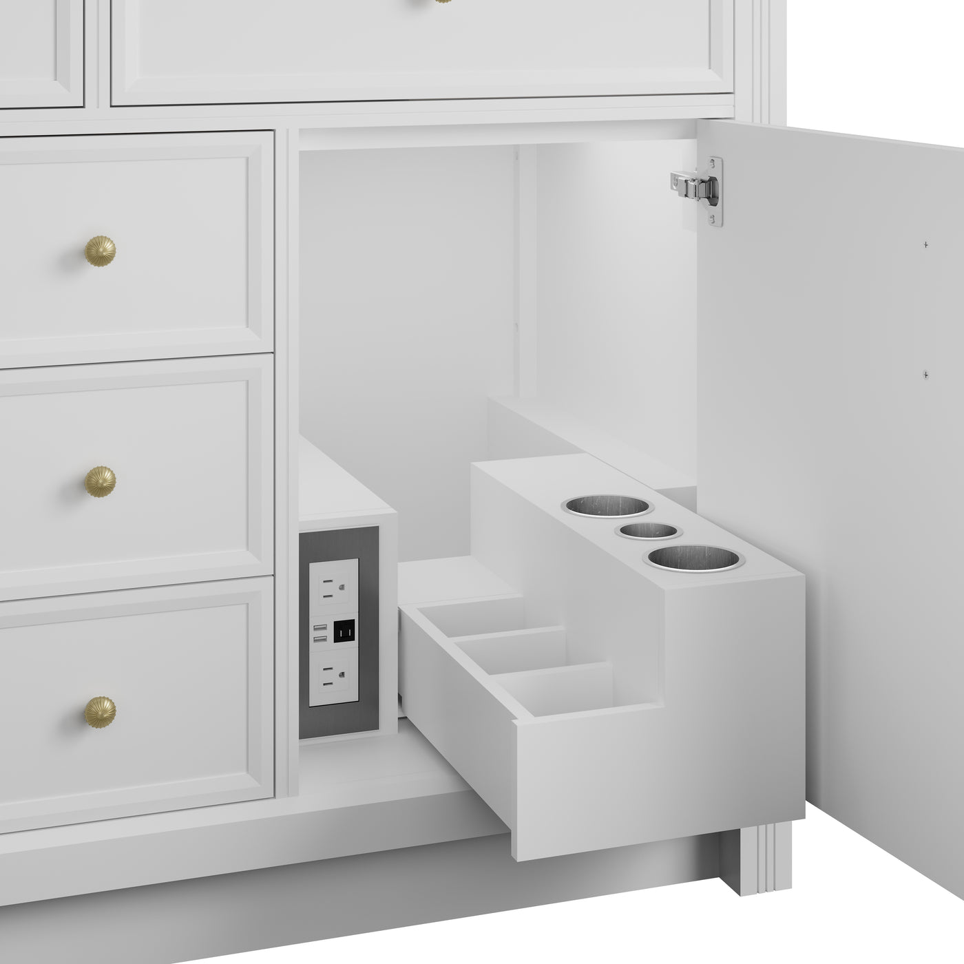 James Martin Bellshire 48" Single Bathroom Vanity, Bright White, view 26