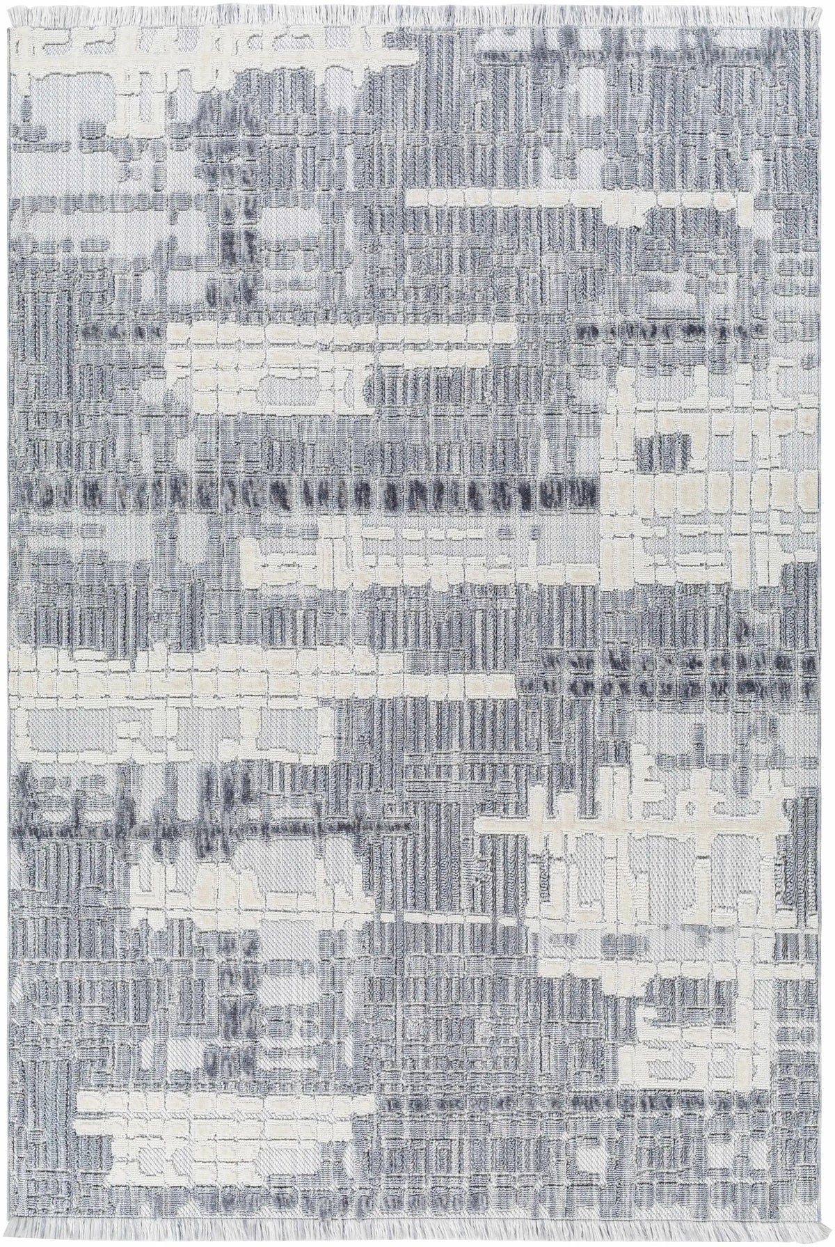 Bodhi Textured Saxony Rug with Fringes - Clearance