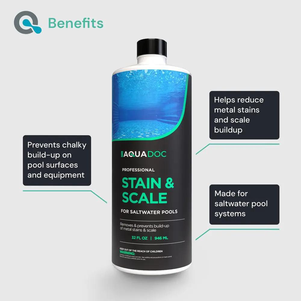 Stain and Scale Remover for Saltwater Pools by AquaDoc