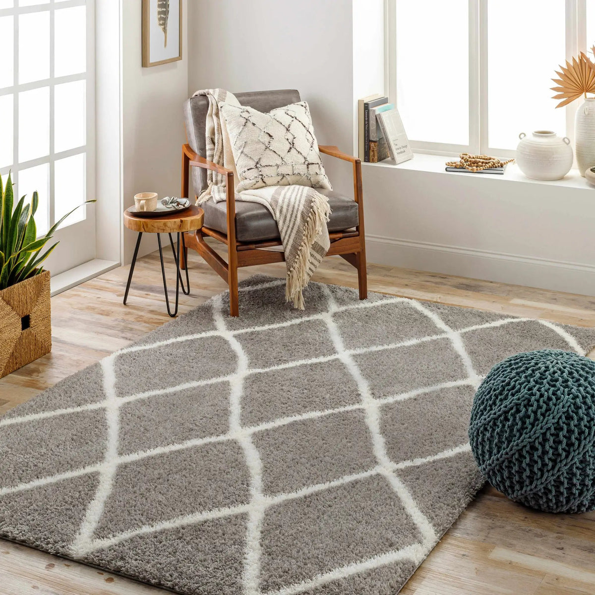 Faye Area Rug, installed in a room