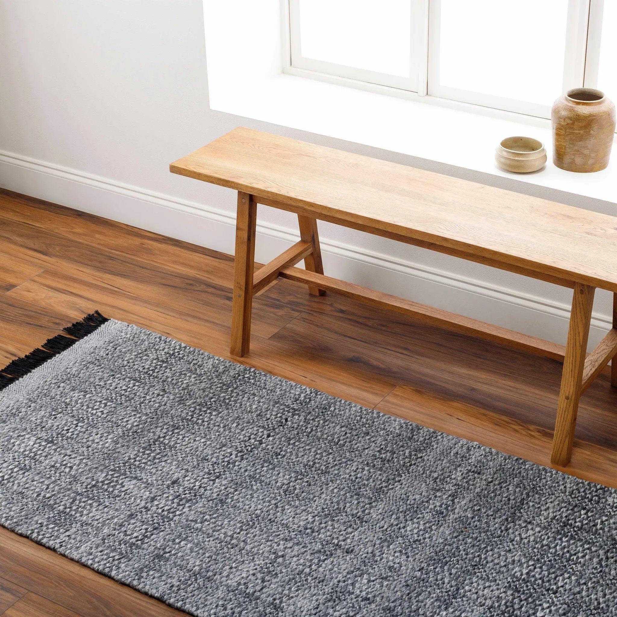 Dark Gray Anane Area Rug - Clearance by Boutique Rugs