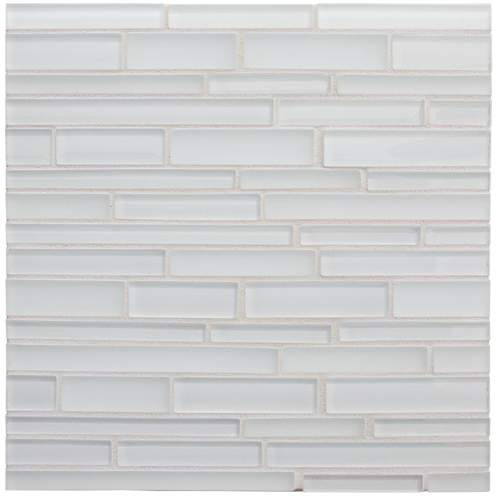 Schiuma Gloss/Matte Interlocking Slides Glass Mosaics 12x12 Glass Gloss/Matte 12x12 Mosaics