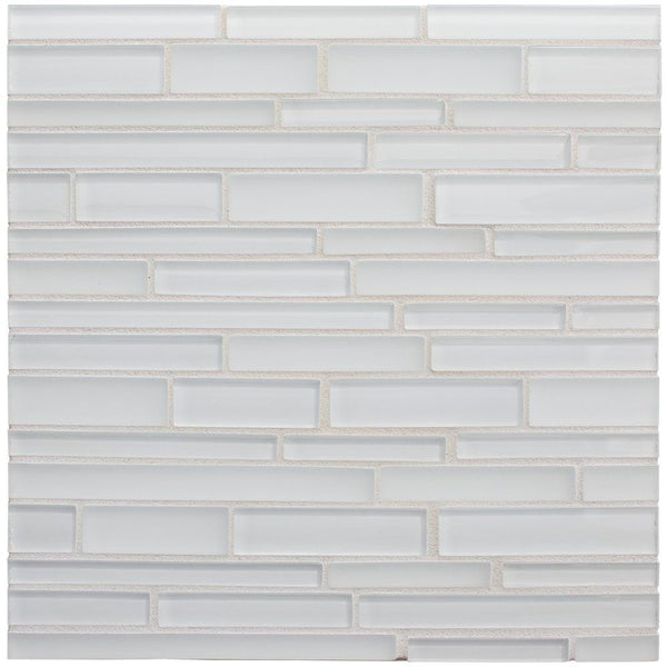 Schiuma Gloss/matte Interlocking Slides Glass Mosaics 12x12
