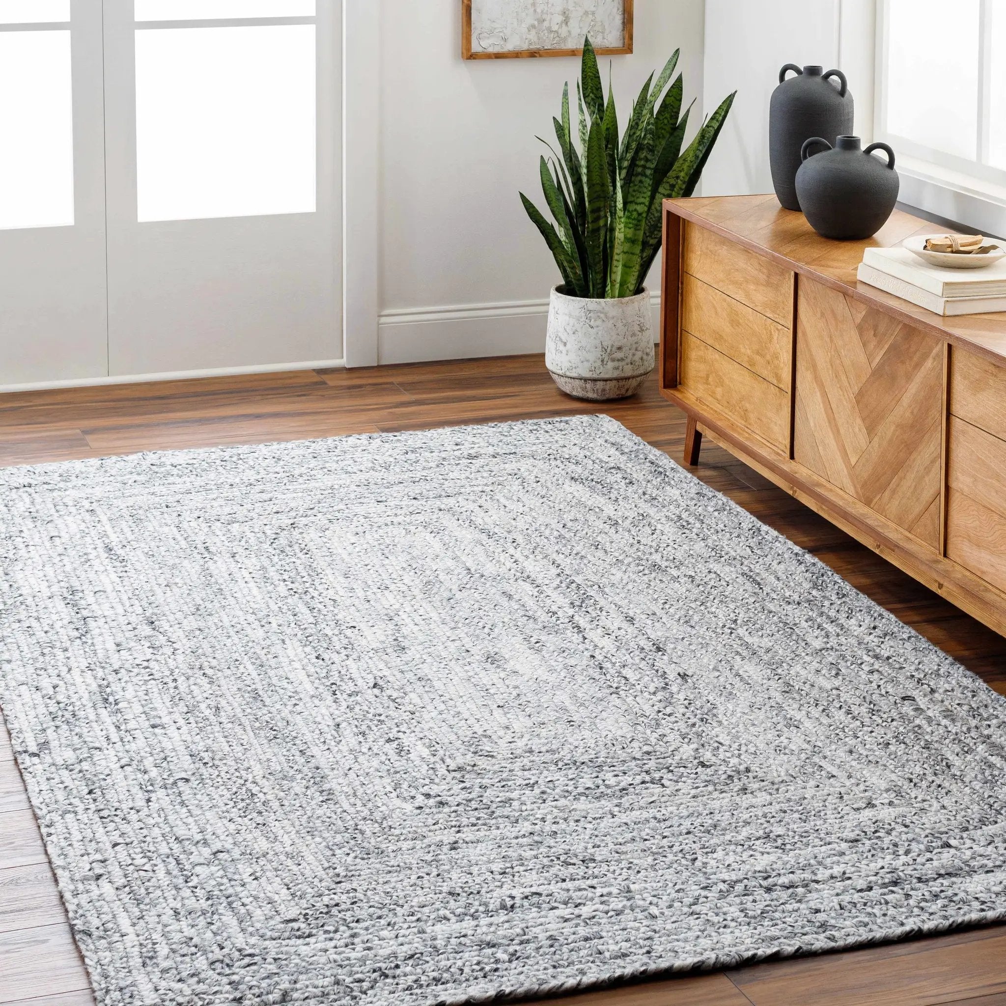Kenyi Natural Gray Area Rug - Clearance by Boutique Rugs