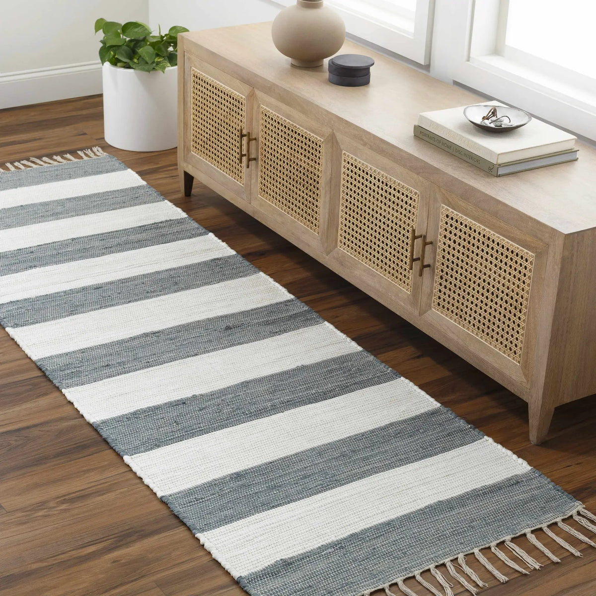 Moby Gray Blue Area Rug - Clearance, installed in a room 2